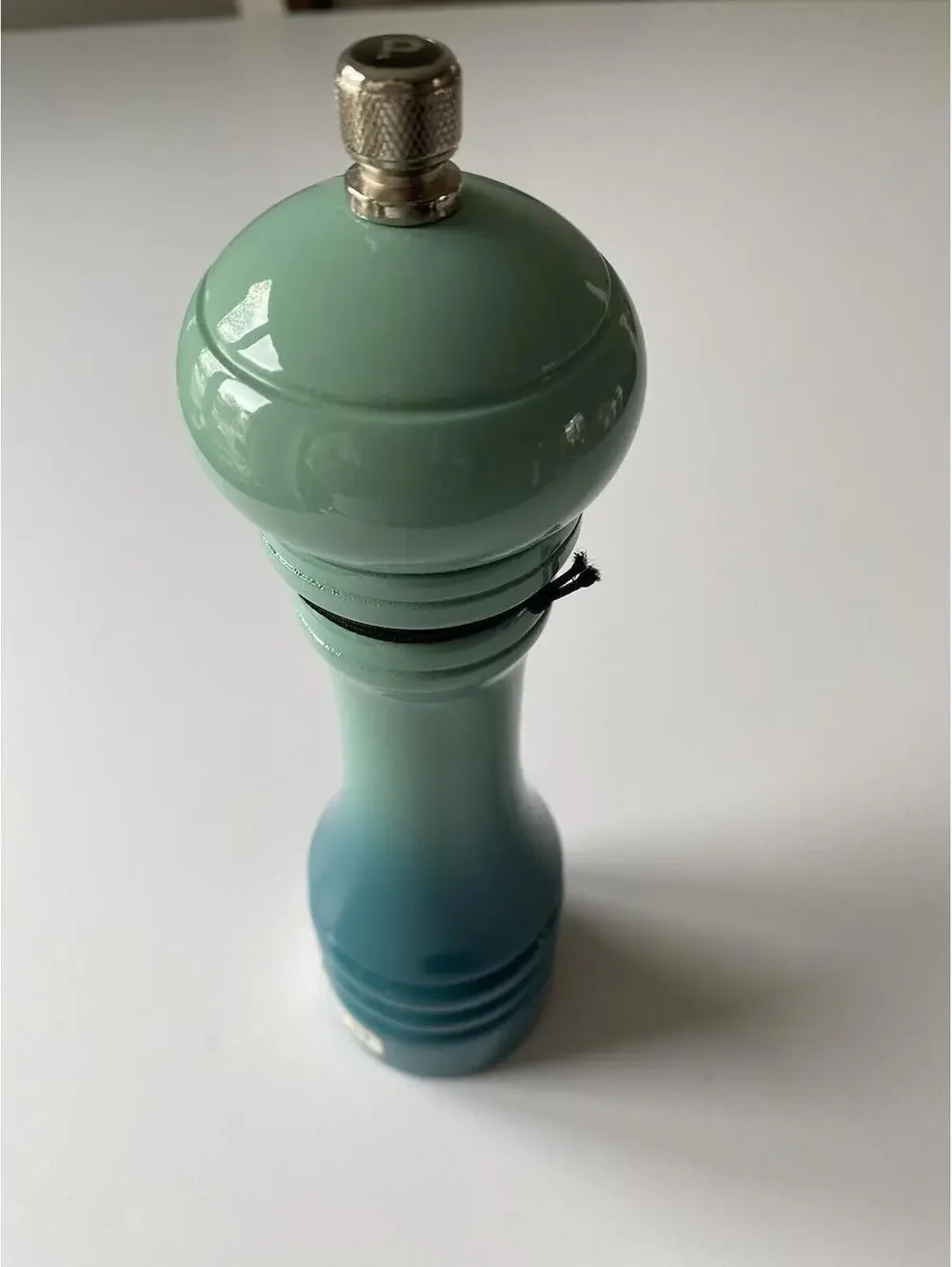 Trudeau Pepper Mill Modern Blue/Green Turquoise Kitchen Decor Brand New Wooden !
